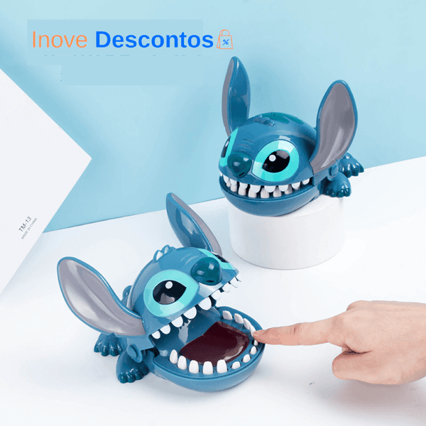 Stitch - Brinquedo Mordedor de Dedos (50% de Desconto) - inovedescontos