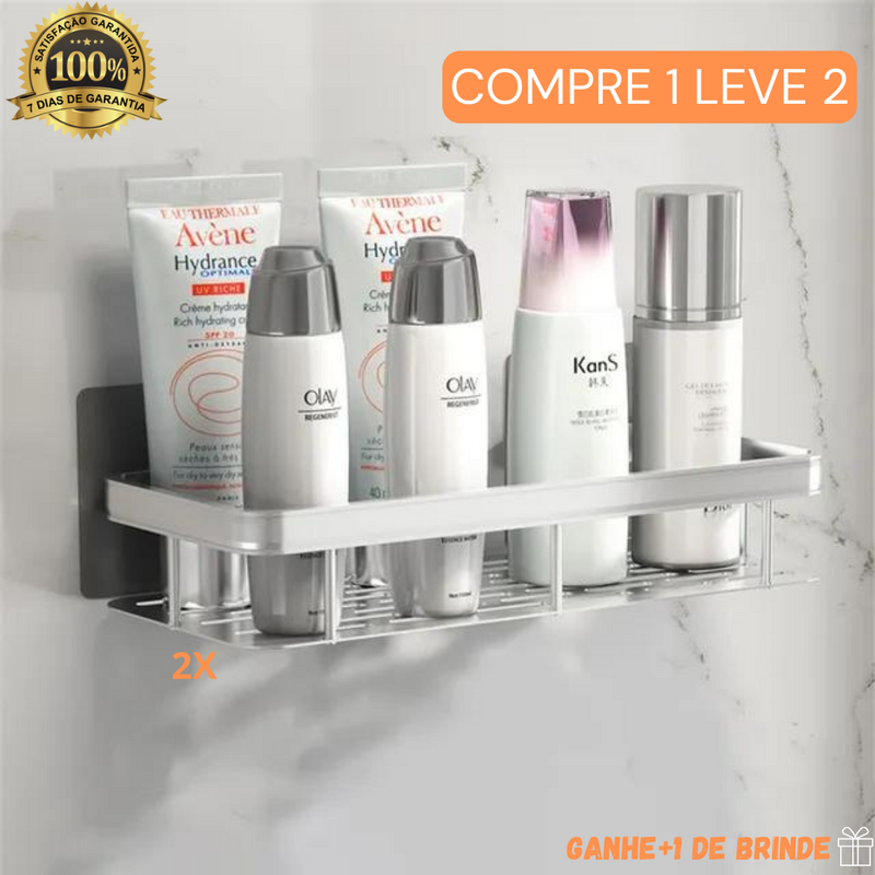 Kit 2 Prateleiras Organizadoras para Banheiro (COMPRE 1 LEVE 2)