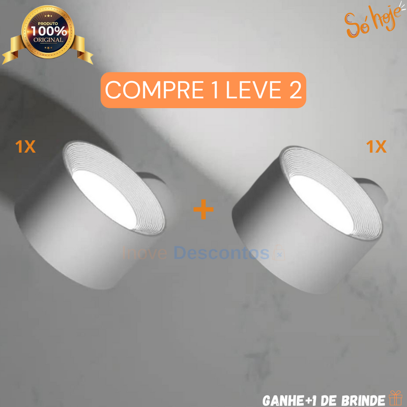 Kit 2 Luminárias Rotativas sem Furo Lumi-Lux (COMPRE 1 LEVE 2)