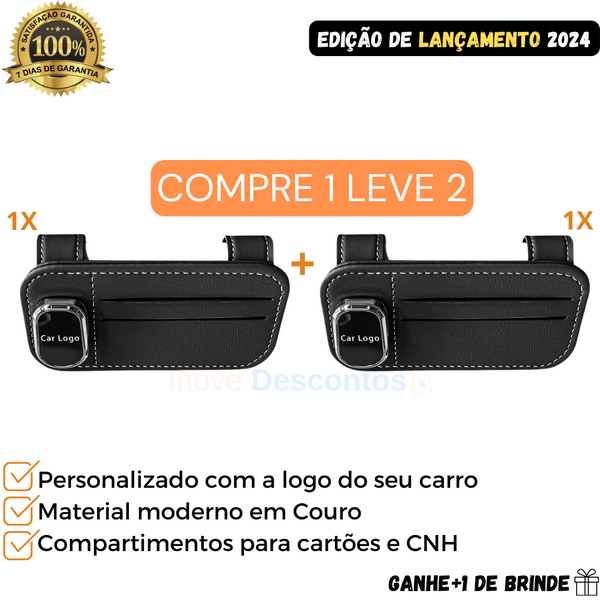 Kit 2 Organizador de Quebra Sol Premium (COMPRE 1 LEVE 2)