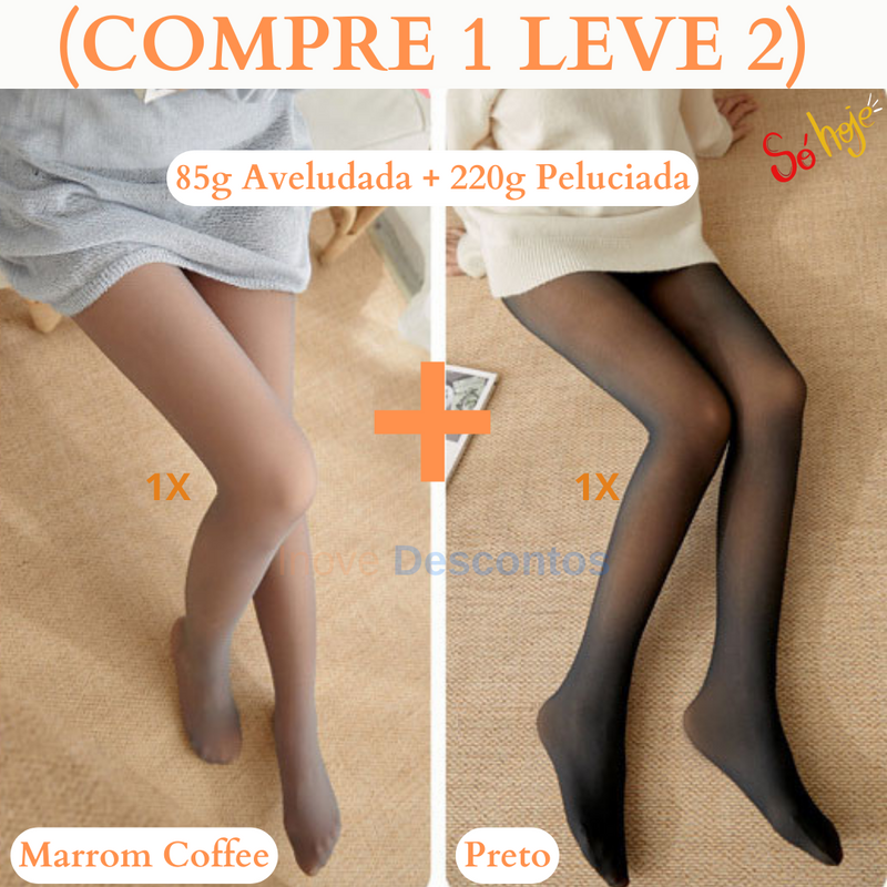 Meia Calça Forrada Translúcida 85g e 220g (COMPRE 1 LEVE 2)