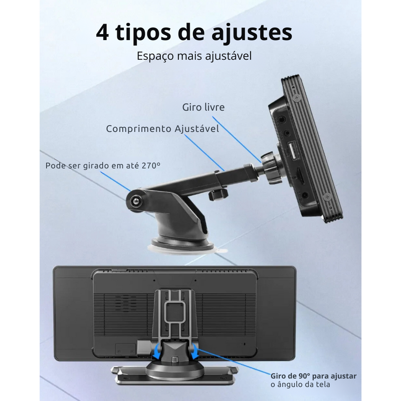 Tela Multimídia Portátil Para Carros AutoCar Pro