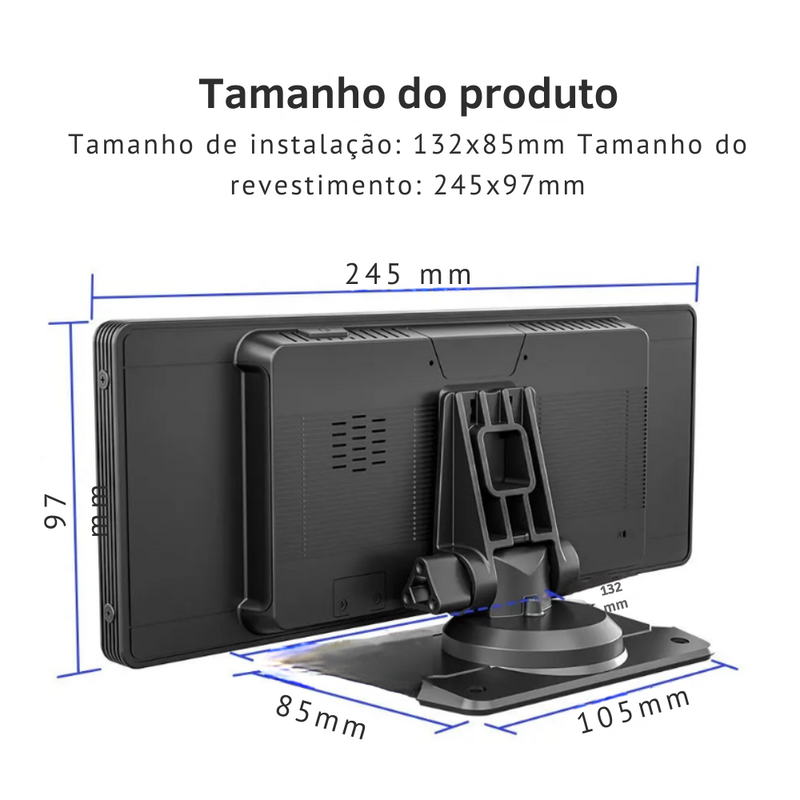 Tela Multimídia Portátil Para Carros AutoCar Pro