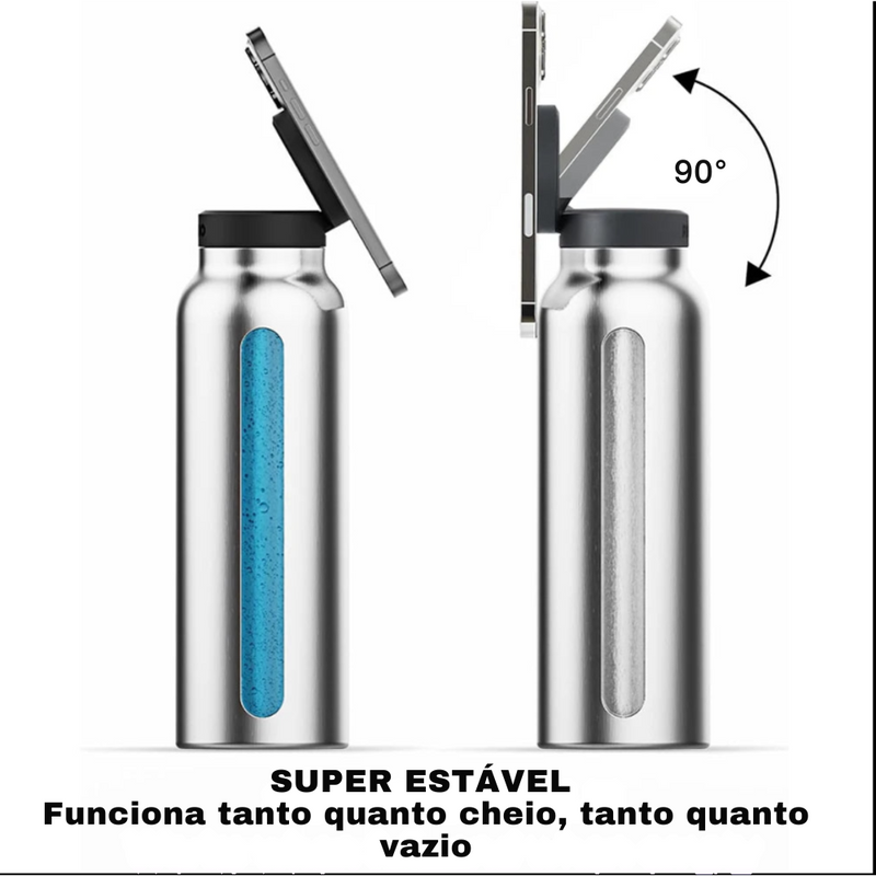 Garrafa RINGO com Suporte Magnético para celulares