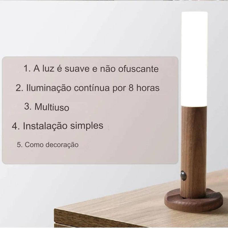 Kit 2 Luminárias Rústica sem fio com sensor (COMPRE 1 LEVE 2)