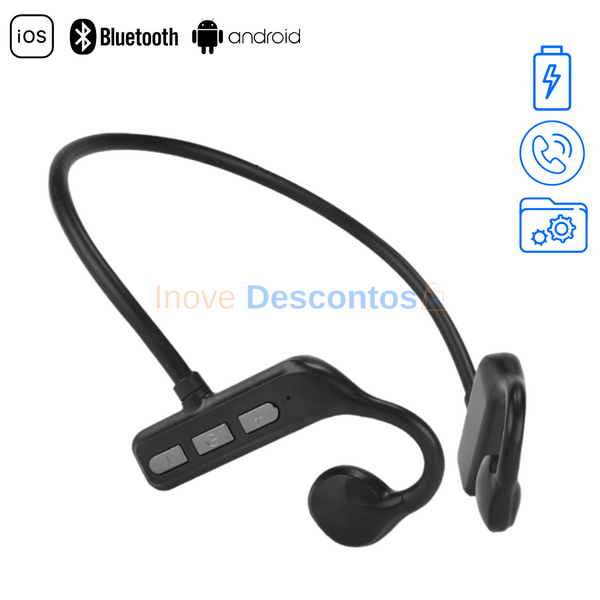 Fone Bluetooth por condução óssea Star Fone 1pc