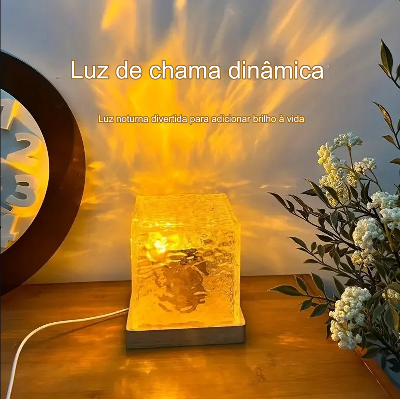 Luminária Projetor Cristal Lamp 2024