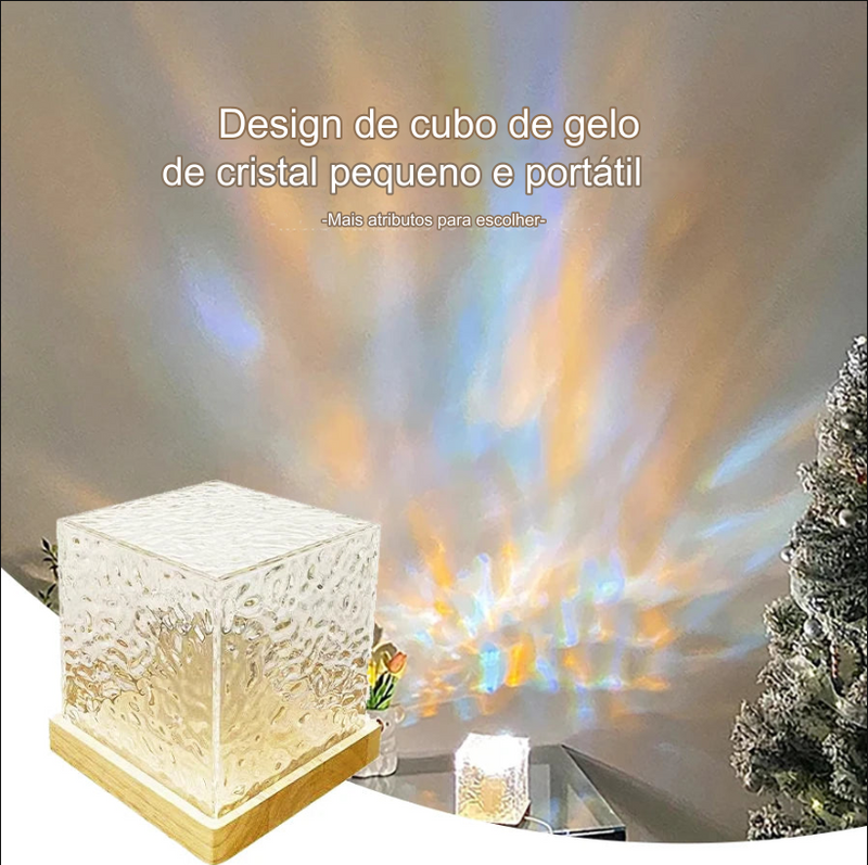 Luminária Projetor Cristal Lamp 2024