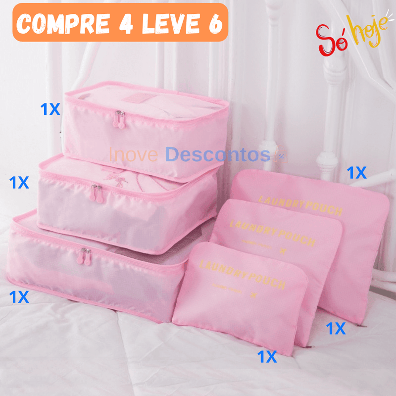 Kit de bolsas organizadoras á prova d'água (6pcs)