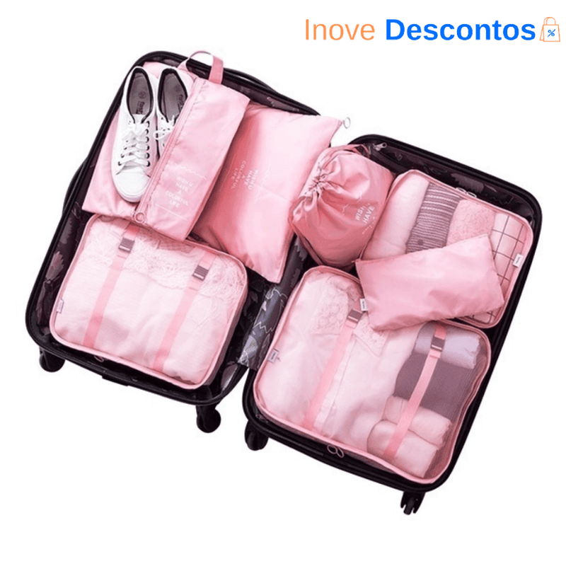 Kit de bolsas organizadoras á prova d'água (+3 de Brinde) - inovedescontos