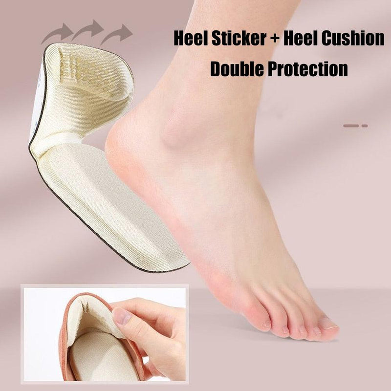 Half Insoles for Women Shoes Back Stickers High Heels Liner Insert Heel Pain Relief Protector Cushion Pads for Shoe Size Reducer - inovedescontos