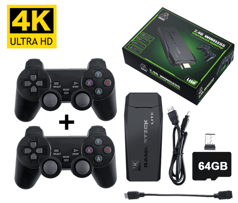 Video Game Stick Retrô Original 4K HD 10000 jogos (Últimas unidades) - inovedescontos