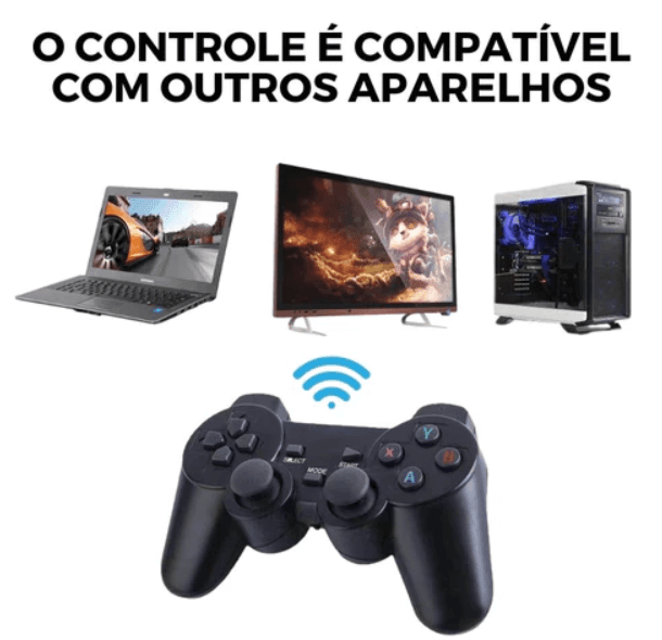 Vídeo Game Retrô 4k PenDrill® 2.0 - 10.000 Jogos + BRINDE 2