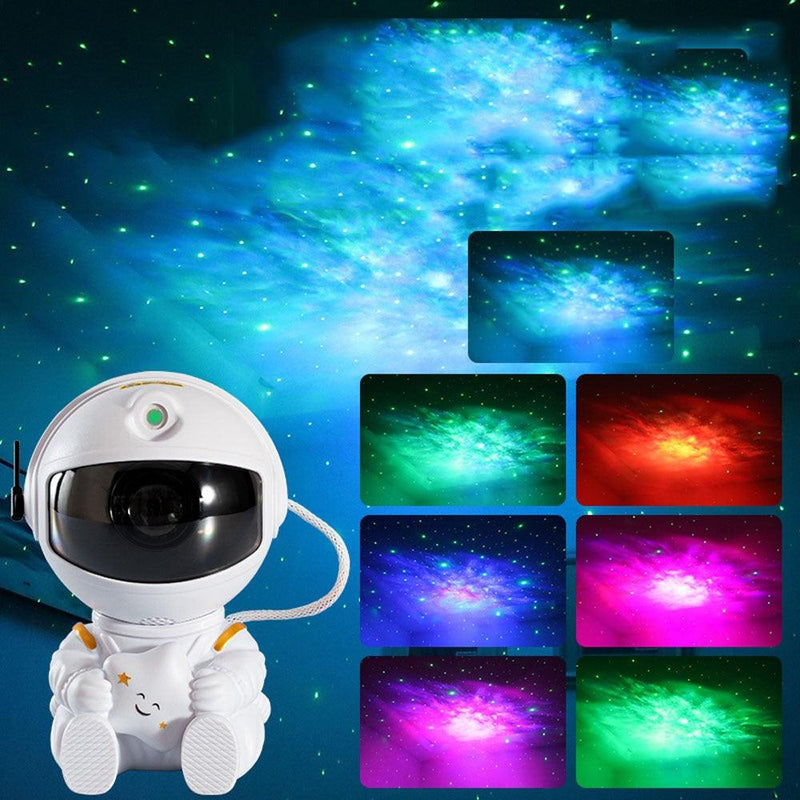 NEW Astronaut Projector Starry Sky Galaxy Stars Projector Night Light LED Lamp For Bedroom Room Decor Decorative Nightlights - inovedescontos