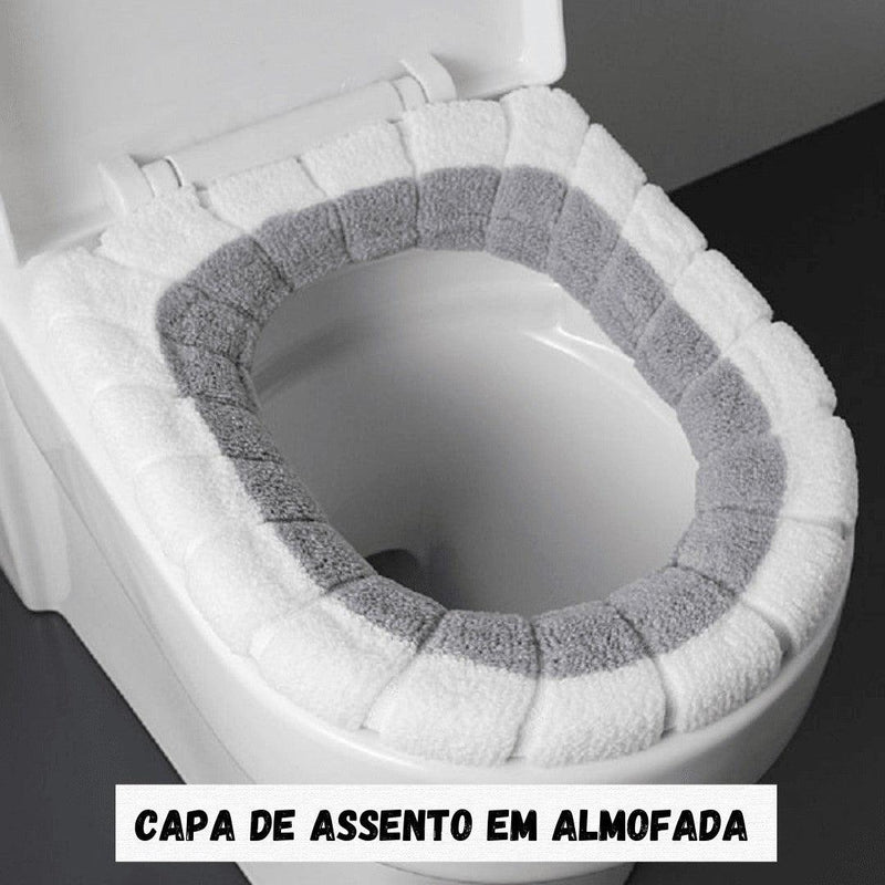 Capa de assento em Almofada Universal inovedescontos Branco/cinza 