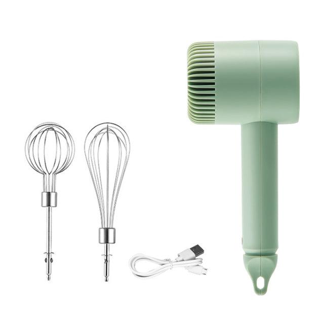 Wireless 3 Speed Mini Mixer Electric Food Blender Handheld Mixer Egg Beater Automatic Cream Food Cake Baking Dough Mixer - inovedescontos